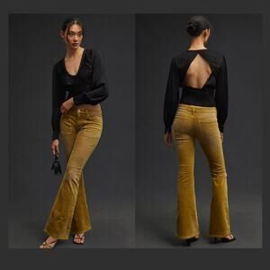 Anthropologie Pilcro The Icon Flare Corduroy Jeans - 23 Waist New